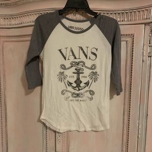 GUC VANS 3/4 length t-shirt small